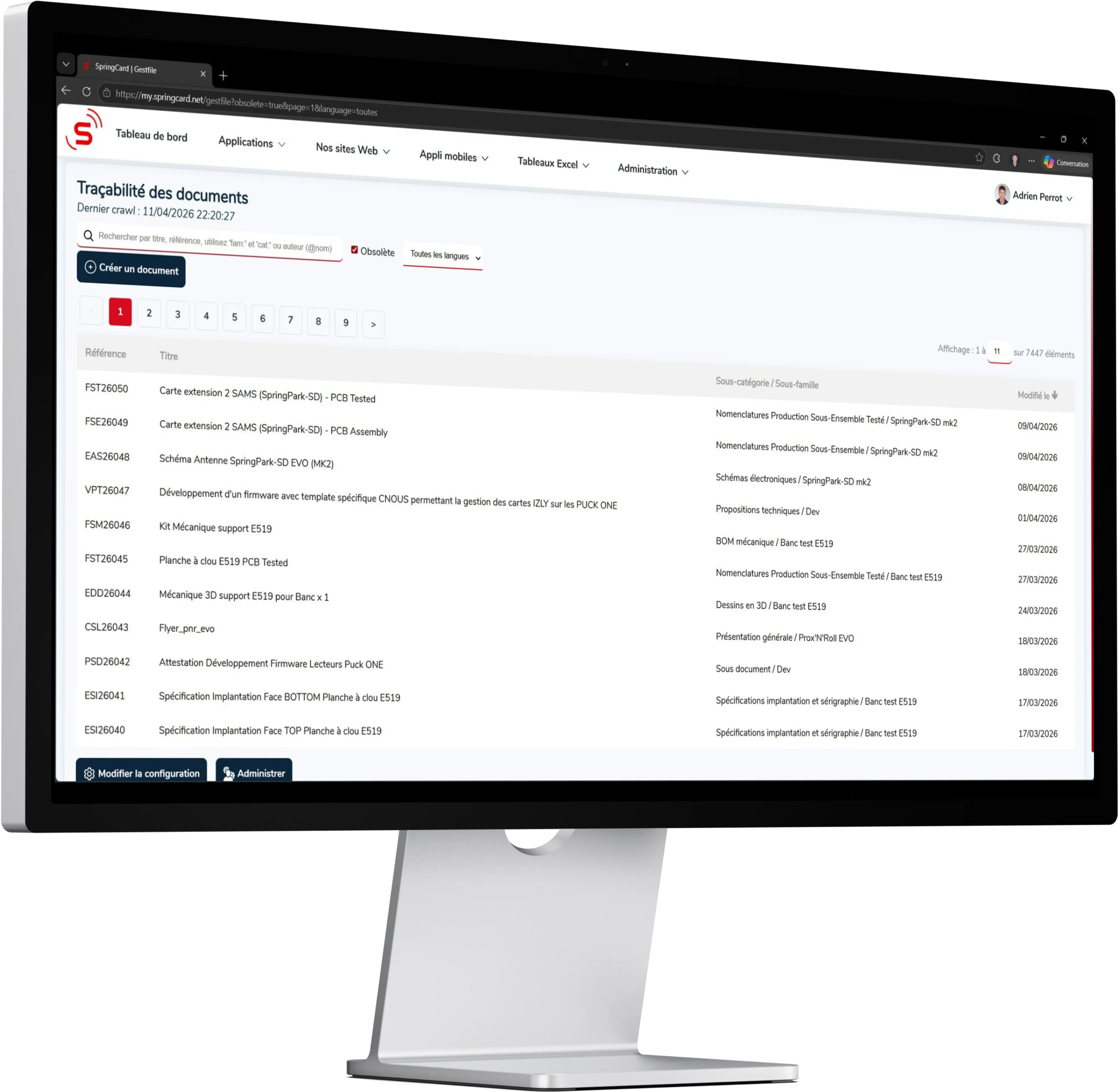 Exemple de site web créé par Adrien.Pro